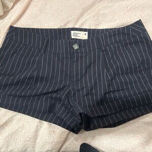 American Eagle Outfitters Navy Pinstripe Women's Shorts